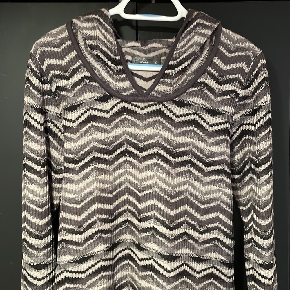 Prana Women’s XL Grey Hooded Sweater Dress LIKE NEW - Picture 3 of 8